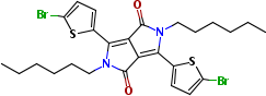 3,6-雙(5-溴-2-噻吩)-2,5-二己基-2,5-二氫-吡咯并[3,4-c]吡咯-1,4-二酮結(jié)構(gòu)式_1214906-01-0結(jié)構(gòu)式