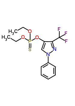 二乙氧基-[1-苯基-3-(三氟甲基)吡唑-4-基]氧基-硫代-lambda<sup>5</sup>-膦結(jié)構(gòu)式_122431-24-7結(jié)構(gòu)式