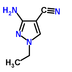 3-Amino-1-ethyl-1h-pyrazole-4-carbonitrileStructure,122799-95-9Structure 3-Amino-1-ethyl-1h-pyrazole-4-carbonitrile Structure,122799-95-9Structure