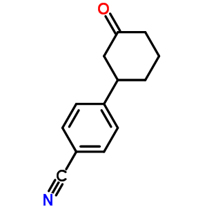 4-(3-氧代環(huán)己基)苯甲腈結(jié)構(gòu)式_123732-09-2結(jié)構(gòu)式