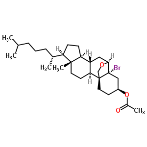 5-Bromo-6beta,19-epoxy-5alpha-cholestan-3beta-ol acetateStructure,1258-07-7Structure 5-Bromo-6beta,19-epoxy-5alpha-cholestan-3beta-ol acetate Structure,1258-07-7Structure