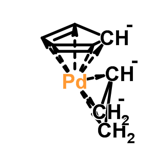 Allyl(cyclopentadienyl)palladium;(η3-allyl)(η5-cp)pdStructure,1271-03-0Structure Allyl(cyclopentadienyl)palladium;(η3-allyl)(η5-cp)pd Structure,1271-03-0Structure
