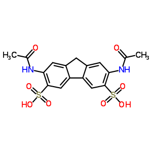 2,7-Diacetamido-9h-fluorene-3,6-disulfonic acidStructure,13110-81-1Structure 2,7-Diacetamido-9h-fluorene-3,6-disulfonic acid Structure,13110-81-1Structure