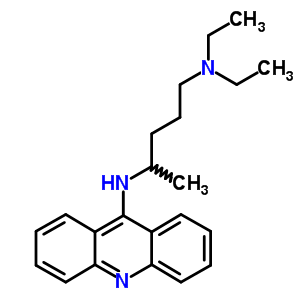 N-acridin-9-yl-n,n-diethyl-pentane-1,4-diamineStructure,13365-54-3Structure N-acridin-9-yl-n,n-diethyl-pentane-1,4-diamine Structure,13365-54-3Structure