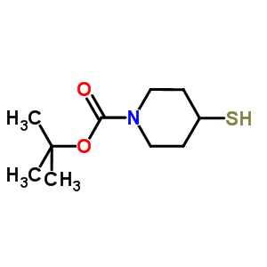 1-N-boc-4-疏基哌啶結(jié)構(gòu)式_134464-79-2結(jié)構(gòu)式