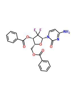 4-Amino-1-(3,5-di-o-benzoyl-2-deoxy-2,2-difluoropentofuranosyl)-2(1h)-pyrimidinoneStructure,134790-40-2Structure 4-Amino-1-(3,5-di-o-benzoyl-2-deoxy-2,2-difluoropentofuranosyl)-2(1h)-pyrimidinone Structure,134790-40-2Structure