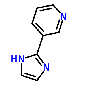 3-(咪唑-2-基)-吡啶結(jié)構(gòu)式_13570-00-8結(jié)構(gòu)式