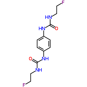 1-(2-氟乙基)-3-[4-(2-氟乙基氨基甲酰氨基)苯基]脲結(jié)構(gòu)式_13907-99-8結(jié)構(gòu)式