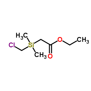 Ethyl 2-(chloromethyl-dimethyl-silyl)acetateStructure,13950-54-4Structure Ethyl 2-(chloromethyl-dimethyl-silyl)acetate Structure,13950-54-4Structure