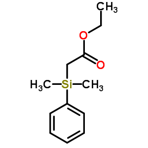 Acetic acid,2-(dimethylphenylsilyl)-, ethyl esterStructure,13950-56-6Structure Acetic acid,2-(dimethylphenylsilyl)-, ethyl ester Structure,13950-56-6Structure