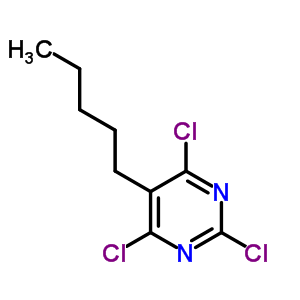 2,4,6-Trichloro-5-pentyl-pyrimidineStructure,14077-67-9Structure 2,4,6-Trichloro-5-pentyl-pyrimidine Structure,14077-67-9Structure
