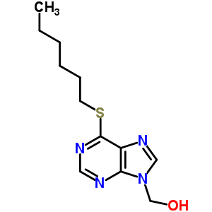 9H-purine-9-methanol,6-(hexylthio)-Structure,14133-10-9Structure 9H-purine-9-methanol,6-(hexylthio)- Structure,14133-10-9Structure