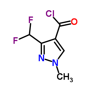 3-(Difluoromethyl)-1-methyl-1h-pyrazole-4-carbonyl chlorideStructure,141573-96-8Structure 3-(Difluoromethyl)-1-methyl-1h-pyrazole-4-carbonyl chloride Structure,141573-96-8Structure