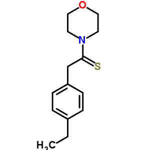 Ethanethione,2-(4-ethylphenyl)-1-(4-morpholinyl)-Structure,14182-64-0Structure Ethanethione,2-(4-ethylphenyl)-1-(4-morpholinyl)- Structure,14182-64-0Structure