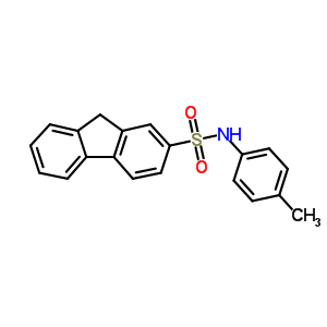 9H-fluorene-2-sulfonamide,n-(4-methylphenyl)-Structure,14348-77-7Structure 9H-fluorene-2-sulfonamide,n-(4-methylphenyl)- Structure,14348-77-7Structure