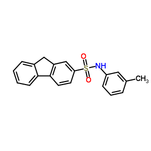 9H-fluorene-2-sulfonamide,n-(3-methylphenyl)-Structure,14348-82-4Structure 9H-fluorene-2-sulfonamide,n-(3-methylphenyl)- Structure,14348-82-4Structure