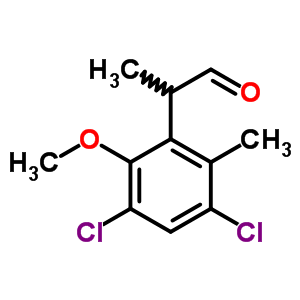 Benzeneacetaldehyde,3,5-dichloro-2-methoxy-a,6-dimethyl-Structure,14565-22-1Structure Benzeneacetaldehyde,3,5-dichloro-2-methoxy-a,6-dimethyl- Structure,14565-22-1Structure