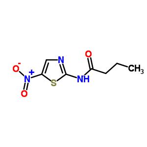 Butanamide,n-(5-nitro-2-thiazolyl)-Structure,14645-50-2Structure Butanamide,n-(5-nitro-2-thiazolyl)- Structure,14645-50-2Structure