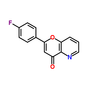 2-(4-氟苯基)-吡喃并[3,2-b]吡啶-4-酮結(jié)構(gòu)式_148190-22-1結(jié)構(gòu)式