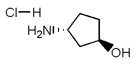 (1R,3R)-3-氨基環(huán)戊醇鹽酸鹽結(jié)構(gòu)式_1523541-74-3結(jié)構(gòu)式