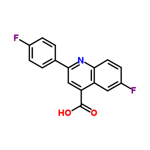 6-氟-2-(4-氟苯基)-4-喹啉羧酸結構式_1543-31-3結構式