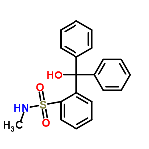 Benzenesulfonamide,2-(hydroxydiphenylmethyl)-n-methyl-Structure,15448-93-8Structure Benzenesulfonamide,2-(hydroxydiphenylmethyl)-n-methyl- Structure,15448-93-8Structure