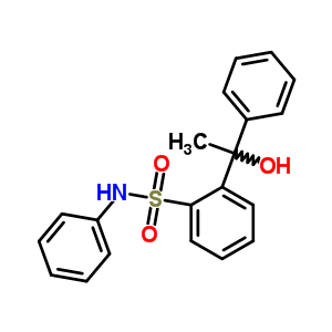 Benzenesulfonamide,2-(1-hydroxy-1-phenylethyl)-n-phenyl-Structure,15448-96-1Structure Benzenesulfonamide,2-(1-hydroxy-1-phenylethyl)-n-phenyl- Structure,15448-96-1Structure