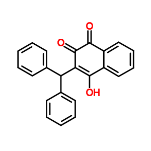 1,4-Naphthalenedione,2-(diphenylmethyl)-3-hydroxy-Structure,15451-44-2Structure 1,4-Naphthalenedione,2-(diphenylmethyl)-3-hydroxy- Structure,15451-44-2Structure