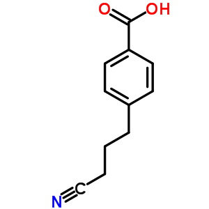 Benzoic acid,4-(3-cyanopropyl)-Structure,15473-89-9Structure Benzoic acid,4-(3-cyanopropyl)- Structure,15473-89-9Structure
