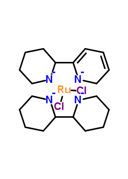 Cis-dichlorobis(2,2’-bipyridine)ruthenium(ii) dihydrateStructure,15746-57-3Structure Cis-dichlorobis(2,2’-bipyridine)ruthenium(ii) dihydrate Structure,15746-57-3Structure