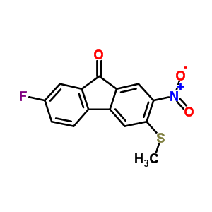 9H-fluoren-9-one,7-fluoro-3-(methylthio)-2-nitro-Structure,16232-98-7Structure 9H-fluoren-9-one,7-fluoro-3-(methylthio)-2-nitro- Structure,16232-98-7Structure