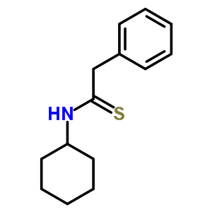 Benzeneethanethioamide,n-cyclohexyl-Structure,16525-35-2Structure Benzeneethanethioamide,n-cyclohexyl- Structure,16525-35-2Structure