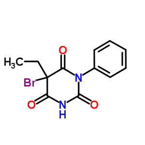 5-Bromo-5-ethyl-1-phenyl-pyrimidine-2,4,6-trioneStructure,16951-16-9Structure 5-Bromo-5-ethyl-1-phenyl-pyrimidine-2,4,6-trione Structure,16951-16-9Structure