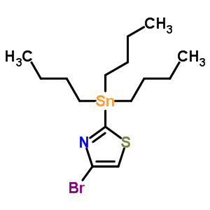 4-Bromo-2-(tributylstannyl)thiazoleStructure,173978-98-8Structure 4-Bromo-2-(tributylstannyl)thiazole Structure,173978-98-8Structure