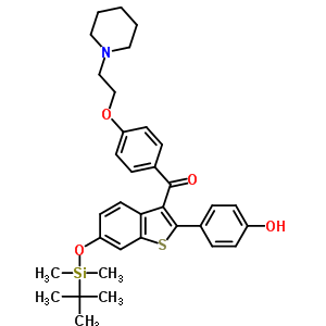 6-Tert-butyldimethylsilyl-4’-hydroxy raloxifeneStructure,174264-47-2Structure 6-Tert-butyldimethylsilyl-4’-hydroxy raloxifene Structure,174264-47-2Structure