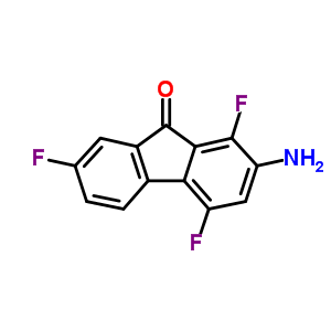 2-氨基-1,4,7-三氟-芴-9-酮結(jié)構(gòu)式_17698-84-9結(jié)構(gòu)式