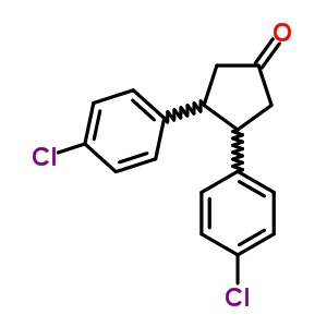 Cyclopentanone, 3,4-bis(p-chlorophenyl)-Structure,1772-51-6Structure Cyclopentanone, 3,4-bis(p-chlorophenyl)- Structure,1772-51-6Structure