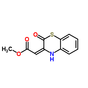 Acetic acid,2-(2-oxo-2h-1,4-benzothiazin-3(4h)-ylidene)-, methyl esterStructure,1774-77-2Structure Acetic acid,2-(2-oxo-2h-1,4-benzothiazin-3(4h)-ylidene)-, methyl ester Structure,1774-77-2Structure
