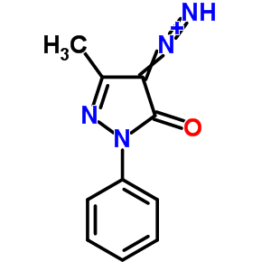 3H-pyrazol-3-one, 4-diazo-2,4-dihydro-5-methyl-2-phenyl-Structure,1781-33-5Structure 3H-pyrazol-3-one, 4-diazo-2,4-dihydro-5-methyl-2-phenyl- Structure,1781-33-5Structure