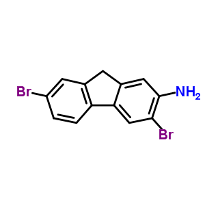 3,7-Dibromo-9h-fluoren-2-amineStructure,1785-40-6Structure 3,7-Dibromo-9h-fluoren-2-amine Structure,1785-40-6Structure