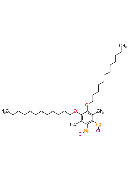 3,6-Didodecyloxy-4,5-dimethyl-1,2-phenylene-bis(mercury chloride)Structure,178959-28-9Structure 3,6-Didodecyloxy-4,5-dimethyl-1,2-phenylene-bis(mercury chloride) Structure,178959-28-9Structure