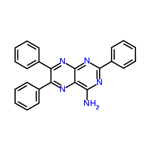 4-Pteridinamine,2,6,7-triphenyl-Structure,18181-94-7Structure 4-Pteridinamine,2,6,7-triphenyl- Structure,18181-94-7Structure