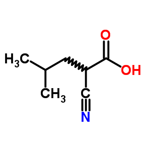 2-Cyano-4-methyl-pentanoic acidStructure,18283-41-5Structure 2-Cyano-4-methyl-pentanoic acid Structure,18283-41-5Structure