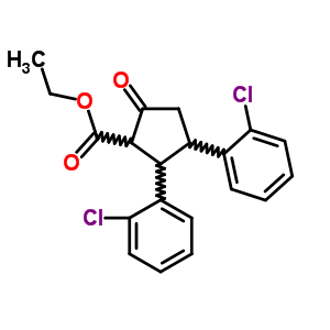 Ethyl 2,3-bis(2-chlorophenyl)-5-oxo-cyclopentane-1-carboxylateStructure,1830-05-3Structure Ethyl 2,3-bis(2-chlorophenyl)-5-oxo-cyclopentane-1-carboxylate Structure,1830-05-3Structure
