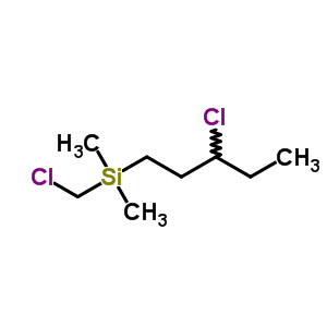 Chloromethyl-(3-chloropentyl)-dimethyl-silaneStructure,18441-78-6Structure Chloromethyl-(3-chloropentyl)-dimethyl-silane Structure,18441-78-6Structure