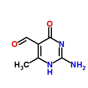 2-Amino-6-methyl-4-oxo-1,4-dihydropyrimidine-5-carbaldehydeStructure,18595-67-0Structure 2-Amino-6-methyl-4-oxo-1,4-dihydropyrimidine-5-carbaldehyde Structure,18595-67-0Structure