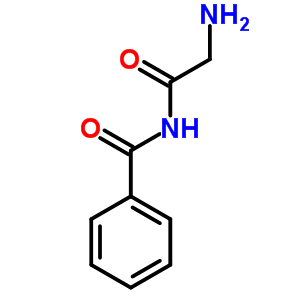 Benzamide,n-(2-aminoacetyl)-Structure,1875-12-3Structure Benzamide,n-(2-aminoacetyl)- Structure,1875-12-3Structure