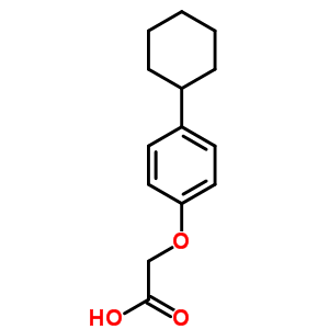 Acetic acid,2-(4-cyclohexylphenoxy)-Structure,1878-56-4Structure Acetic acid,2-(4-cyclohexylphenoxy)- Structure,1878-56-4Structure