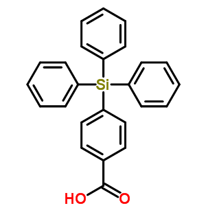 Benzoicacid, 4-(triphenylsilyl)-Structure,18821-83-5Structure Benzoicacid, 4-(triphenylsilyl)- Structure,18821-83-5Structure