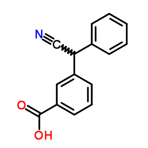 Benzoicacid, 3-(cyanophenylmethyl)-Structure,18908-55-9Structure Benzoicacid, 3-(cyanophenylmethyl)- Structure,18908-55-9Structure